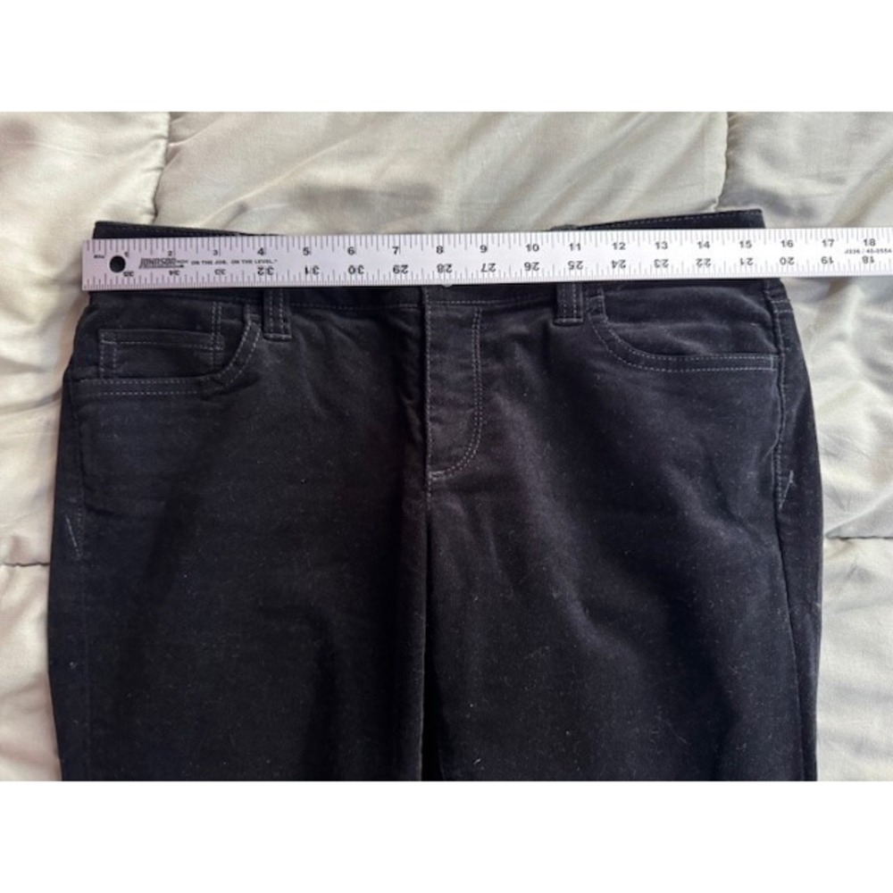 LOFT Black Corduroy Modern Straight Pants Women's Size 6‎ Petite - Picture 7 of 10